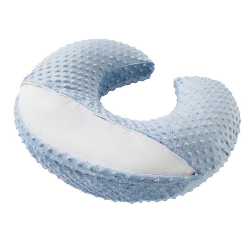 DONOMILO Nursing Pillow and Positioner Breastfeeding and Bottle Feeding, Propping Baby, Tummy Time, Sitting Support for Baby Boy Baby Girl, with Removable Dots Cover (Blue) - Image 5
