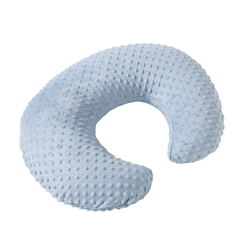 DONOMILO Nursing Pillow and Positioner Breastfeeding and Bottle Feeding, Propping Baby, Tummy Time, Sitting Support for Baby Boy Baby Girl, with Removable Dots Cover (Blue) - Image 2