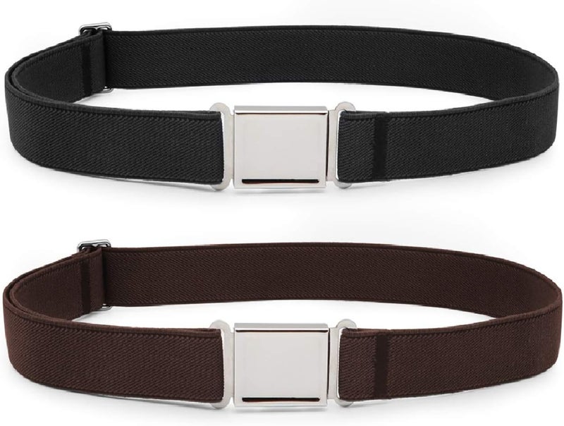 Jas. Good Kids Adjustable Magnetic Belt Boys Girls Elastic Belt with Easy Magnetic Buckle for Back to School Girls - Image 1