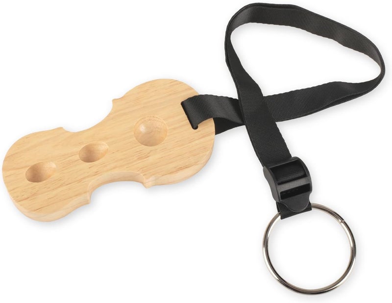 PUNK Solid Wood Cello Endpin Rest Non-slip Stopper Anchor Protector in Cello Shape 3 Holes Holder (2A) - Image 1