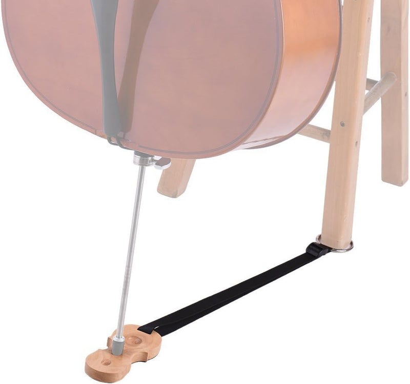 PUNK Solid Wood Cello Endpin Rest Non-slip Stopper Anchor Protector in Cello Shape 3 Holes Holder (2A) - Image 3
