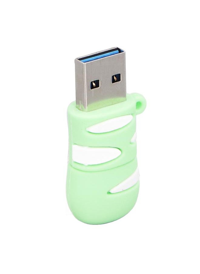 Thoraya Type-c creative cat claw large capacity mobile phone dual-use USB flash drive cartoon girl office activity gift USB 3.0 high-speed USB flash drive green 64GB-3.0  - Image 3