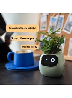ماركة غير محددة طاولة شفاء الحيوانات الأليفة الإلكترونية اللطيفة من IVY Plant، ألعاب إلكترونية AI، هدية إبداعية للعطلات- اللون: أخضر  - Image 2