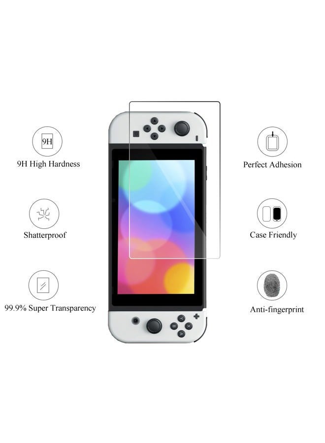 Ailun Glass Screen Protector Compatible with Nintendo Switch OLED Model 2021 Anti Scratch 9H Hardness [2 Pack] - Image 2