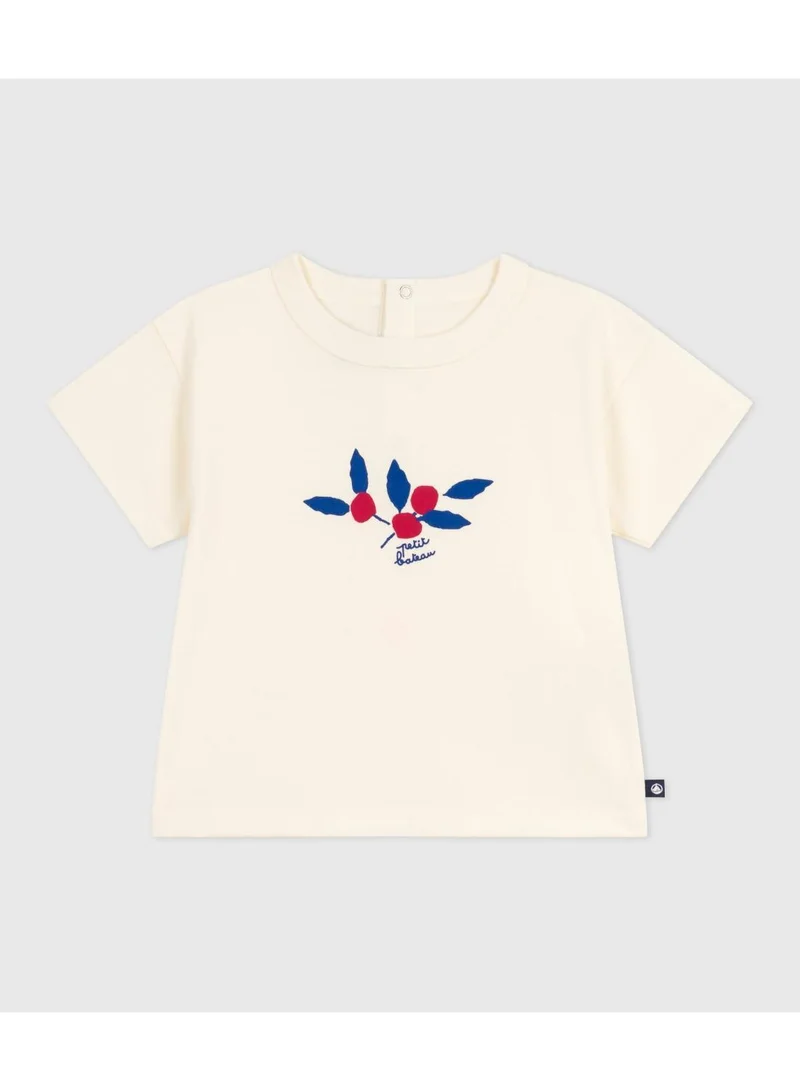 Petit Bateau Babies' long-sleeved T-shirt with a heart design