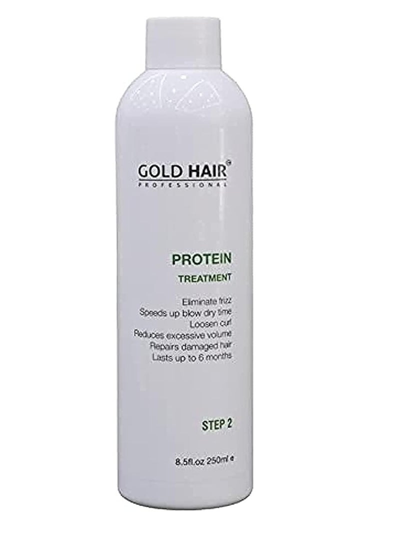 GOLD HAIR Gold Hair Professional Hair Protein Treatment - 250ml Eliminates Frizz, Repairs Hair Damage  - Image 1