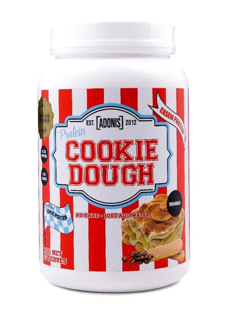 Adonis Cookie Dough,Casein Protein Tiramisu Flavor, 1kg