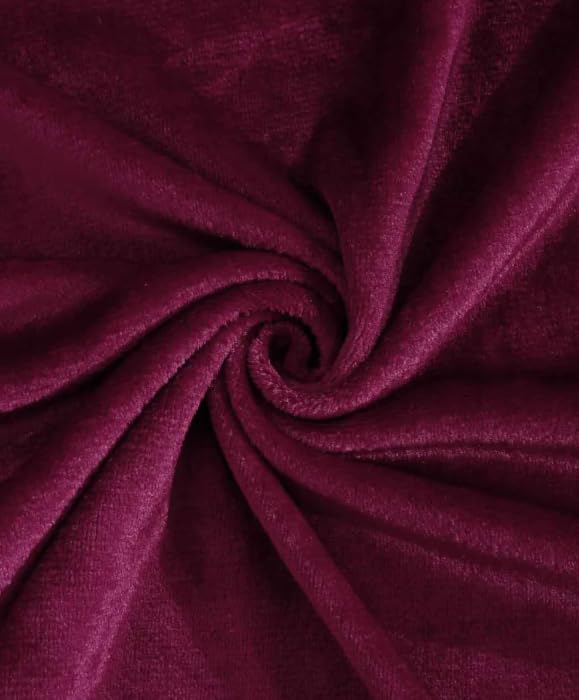 S&S Sands® Elastic Warm Bedsheet for Winter Single Bed 36 x 78 x 8 inches, with 1 Pillow Cover. (Wine Single Woolen) - Image 4