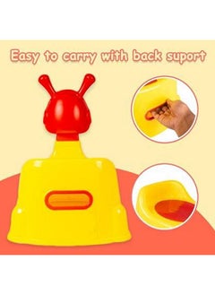 Nabhya Robot Baby Potty Training Seat Chair For Kids Infant Potty Toilet Chair With Removable Tray & Closing Lid (Yellow)  - Image 4