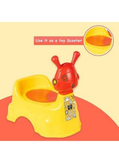 Nabhya Robot Baby Potty Training Seat Chair For Kids Infant Potty Toilet Chair With Removable Tray & Closing Lid (Yellow)  - Image 2