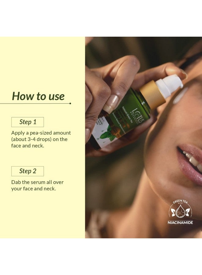 LOTUS BOTANICALS Natural Green Tea Hydradetox Moisture-Replenishing Face Serum|Boosts Glow & Skin Radiance|Provides Intense Hydration|Prevents Acne Pimples|Fights Signs Of Ageing|For All Types|30G  - Image 4