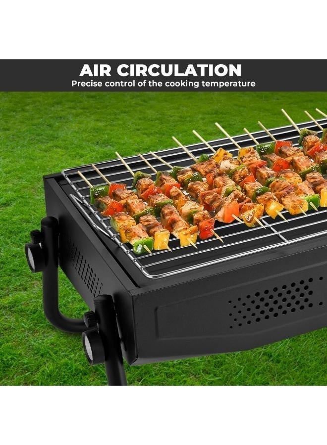 Executive LLC Portable Barbecue Grill Multifunction Smokeless Folding Charcoal Grill Ideal for Camping Hiking Picnics Traveling for Indoor and Outdoor - Image 5
