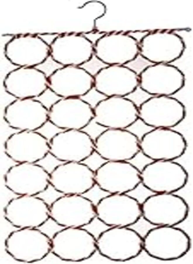Scarf hanger holder organizer space saver for tie, belt, scarves, socks 