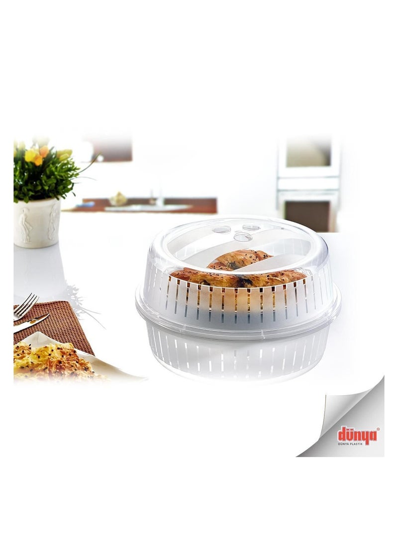 غطاء ميكرويف تركي – حماية مثالية للطعام مقاس 26 سمAr - Image 3