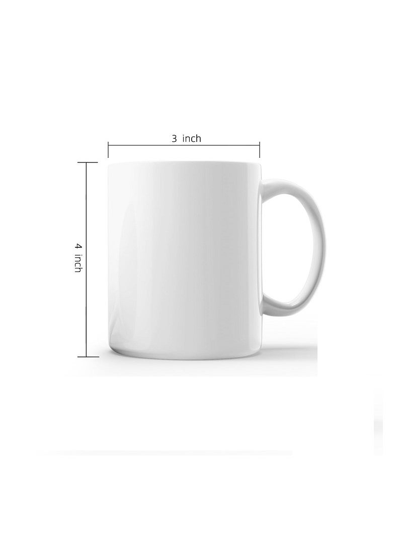 Generic - 4 Piece Large and Lightweight Espresso Cups Porcelain Coffee Mugs Tea Cups with Handles - Image 1