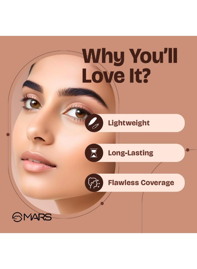 MARS SPF50 PA++++ Cancel Concealer with Radiant Natural Finish (6.0 ml) (08-ESPRESSO ELEGANCE) | Lightweight | Medium to High Coverage | Long-Lasting & Multi-Purpose | Crease Resistant - Image 2