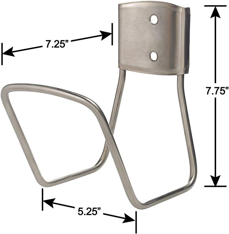 INDIAN DECOR 31890 Classic Stainless Steel, Rustproof Garden Hose Holder Wall Mount Water Hose Holder Hose Hanger Heavy Duty Hose Holder Decorative Garden Hose Hose Organizer for Garden, Chrome - Image 4