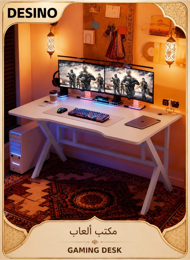 DESINO Large Gaming Desk 100cm, Thicken Gaming Table, Simple Game Table for Home Bedroom, Student Writing Study Tables - Image 1