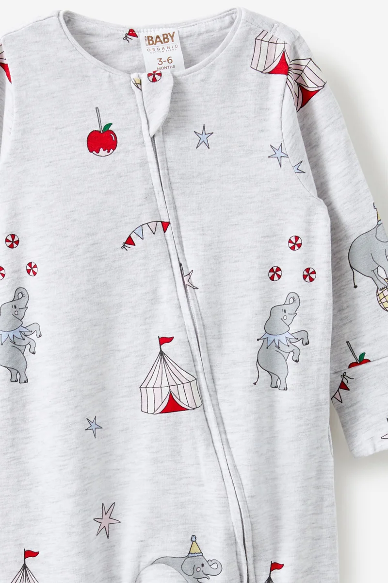 Cotton On Growie Long Sleeve Zip Romper