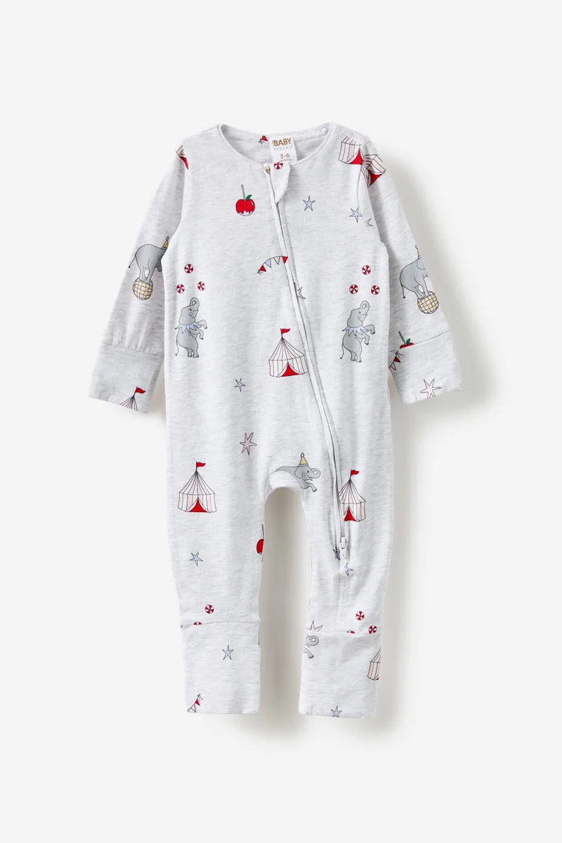 Cotton On Growie Long Sleeve Zip Romper