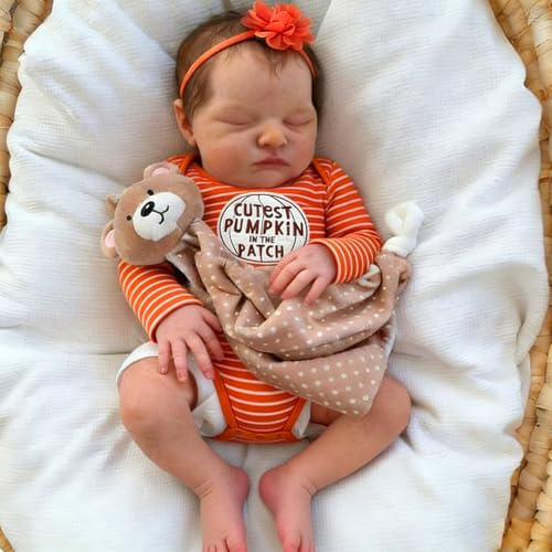 Anano Reborn Baby Dolls 19 in Realistic Baby Doll Lifelike Girl Silicone Babys Doll Real Life Babys Dolls That Look Real Soft Silicone Reborn Dol l with Accessories - Image 1
