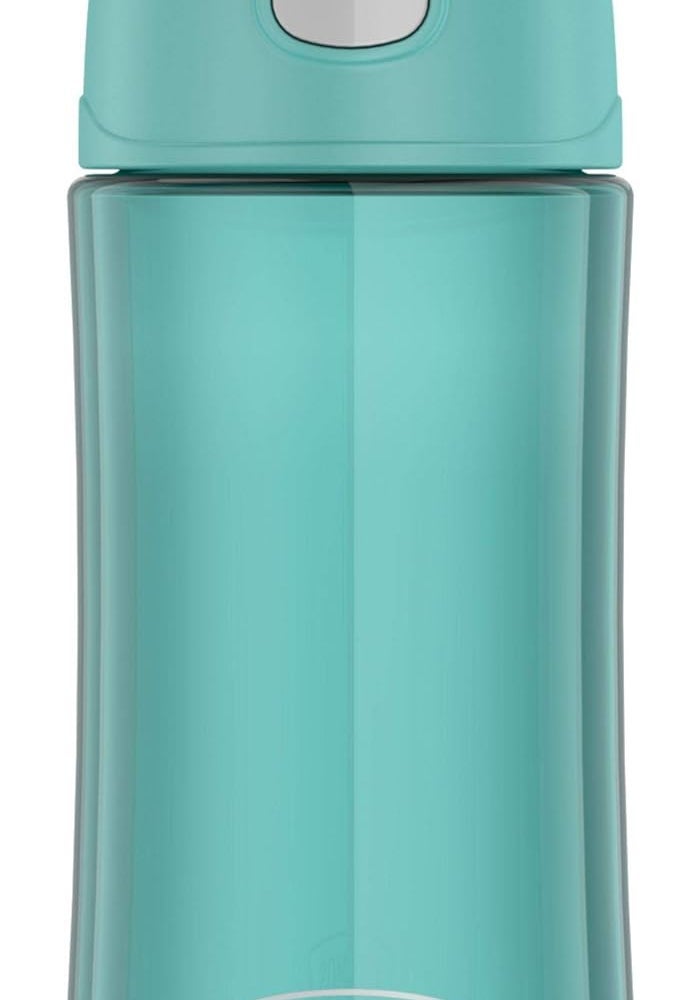 THERMOS قنينة ثيرموس فنتاينر للأطفال بلون أزرق مائي سعة 470 مل، GP4040AQ، قنينة بلاستيكية لترطيب مع غطاء، قنينة بلاستيكية، زجاجة ماء - Image 1