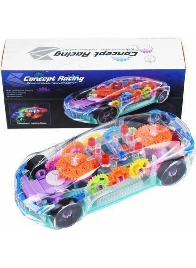 Concept Unbreakable Super Racing B/O Transparent Lighting Car For Kids - Image 1