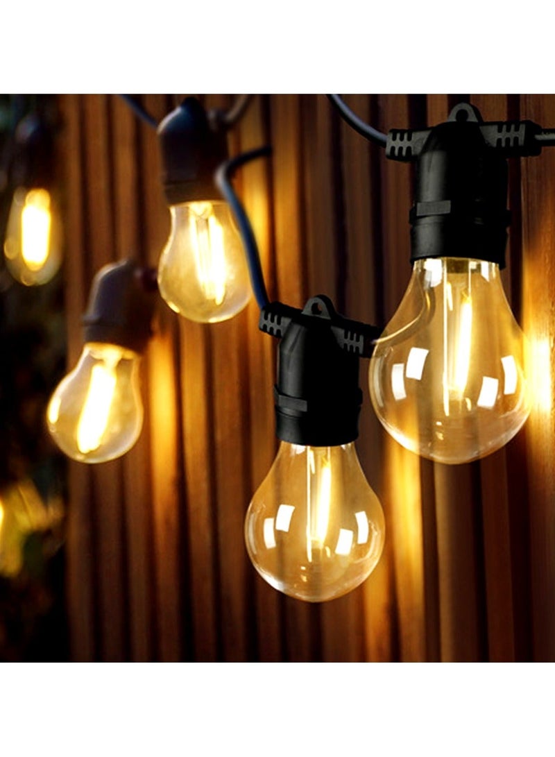 ZAYO LED Festoon String Lights Warm White Globe Bulb Lights for Garden, Patio, Wedding, Party, Outdoor Cafe, Balcony & Home Decorative Lighting  10 Bulb with 5 Meter - Image 1