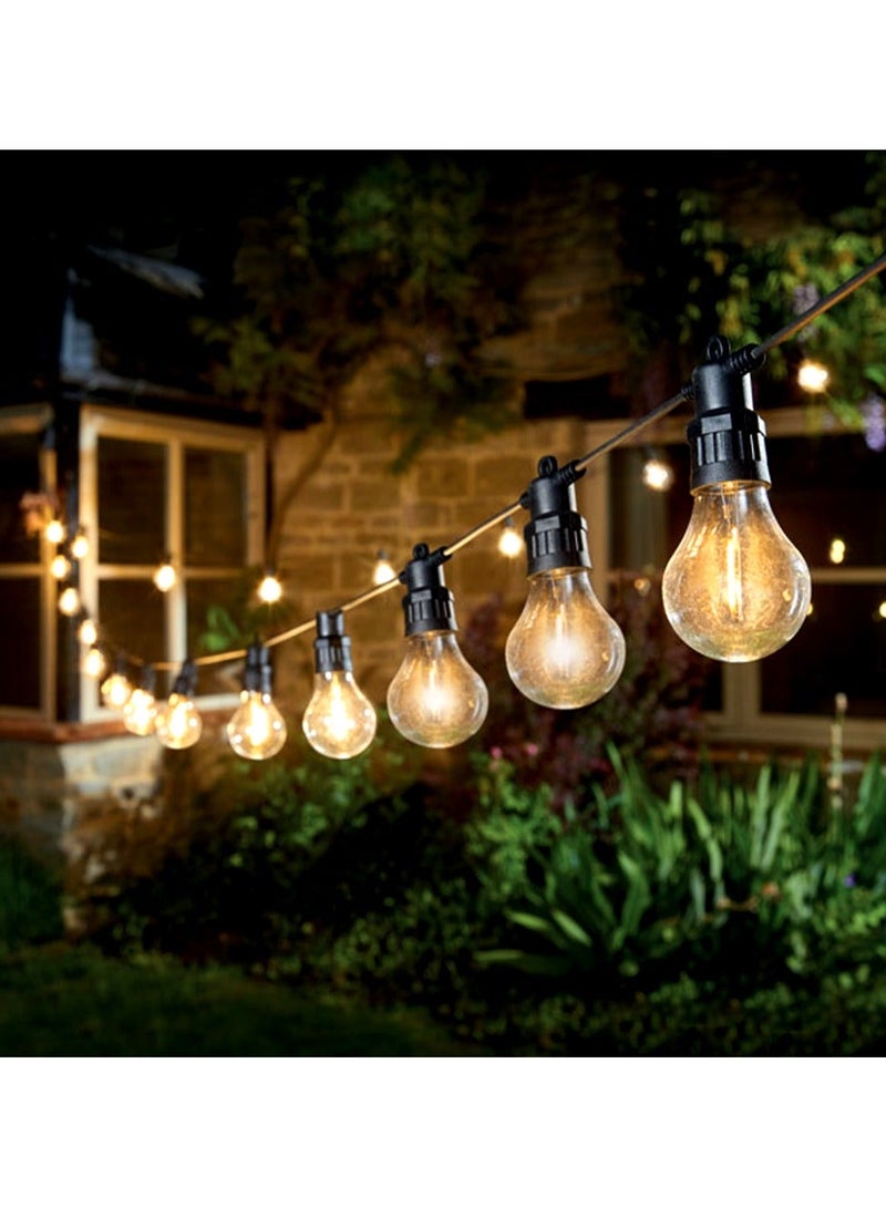 ZAYO LED Festoon String Lights Warm White Globe Bulb Lights for Garden, Patio, Wedding, Party, Outdoor Cafe, Balcony & Home Decorative Lighting  10 Bulb with 5 Meter - Image 4