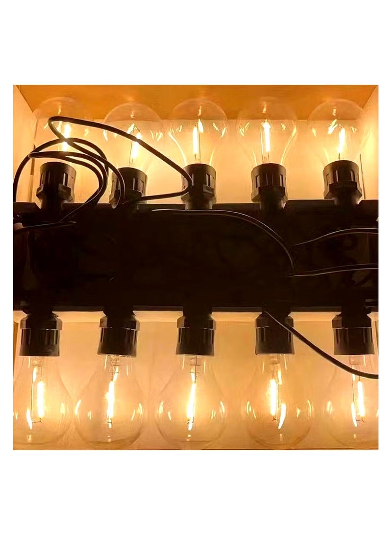 ZAYO LED Festoon String Lights Warm White Globe Bulb Lights for Garden, Patio, Wedding, Party, Outdoor Cafe, Balcony & Home Decorative Lighting  10 Bulb with 5 Meter - Image 3