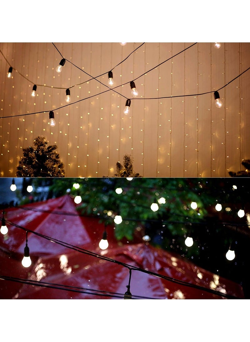 ZAYO LED Festoon String Lights Warm White Globe Bulb Lights for Garden, Patio, Wedding, Party, Outdoor Cafe, Balcony & Home Decorative Lighting  10 Bulb with 5 Meter - Image 5