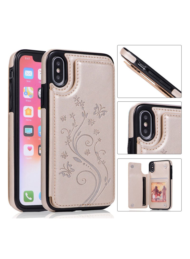 Loquat Suitable For iPhone Flip Butterfly Embossed Case - Image 1