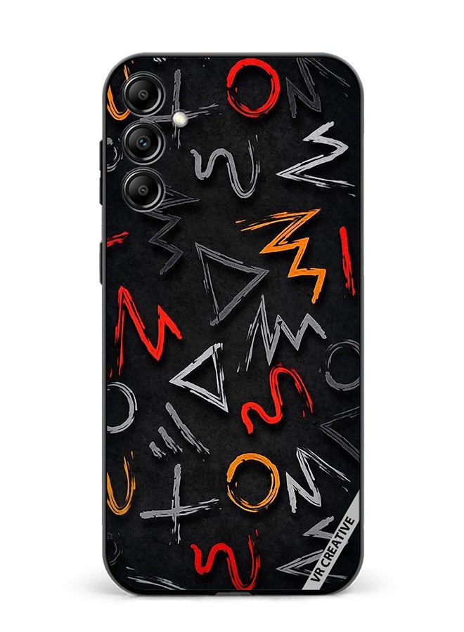 VR CREATIVE Protective Case Cover For Samsung Galaxy A55 Abstract Design Multicolour - Image 1