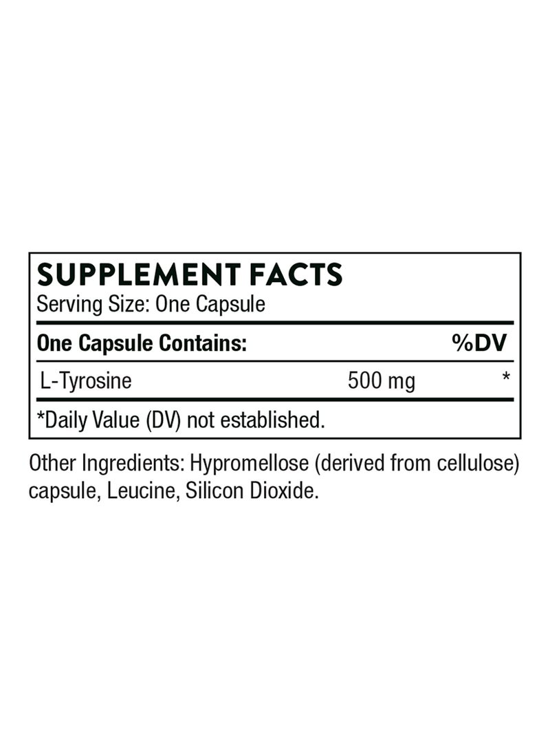 Thorne - L-Tyrosine 90 Capsules Dietary Supplement - Image 1