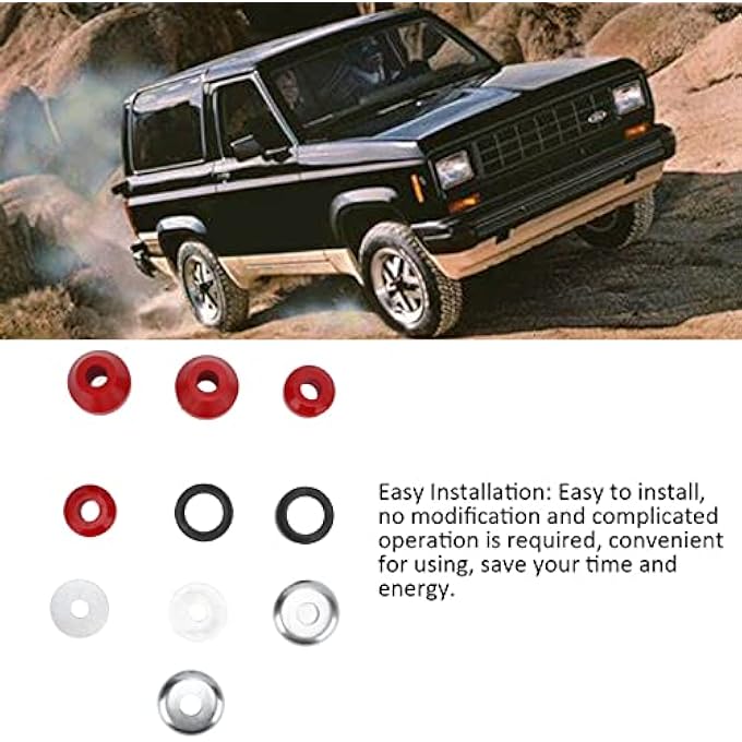 ريحني مجموعة ذراع التعليق الأمامي لذراع التحكم في الذراع ومجموعة بوشينغ محور محور متوافقة مع مجموعة استبدال تعليق فورد برونكو إكسبلورر F250 Ranger 10Pcs - Image 4