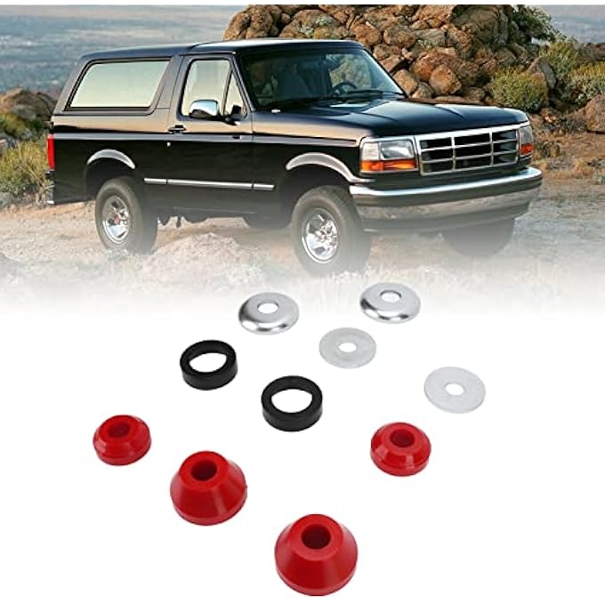 ريحني مجموعة ذراع التعليق الأمامي لذراع التحكم في الذراع ومجموعة بوشينغ محور محور متوافقة مع مجموعة استبدال تعليق فورد برونكو إكسبلورر F250 Ranger 10Pcs - Image 5