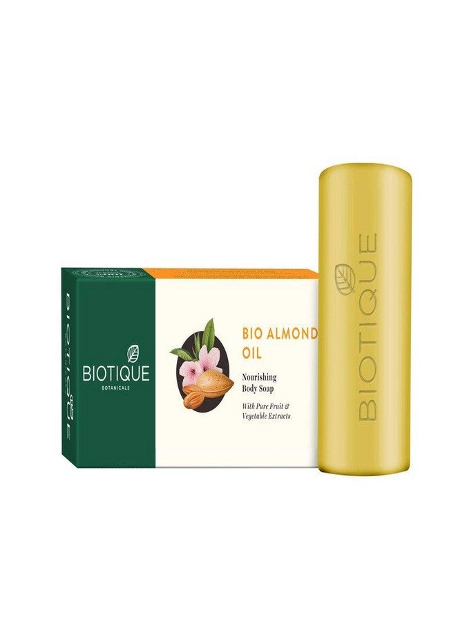 Biotique Bio Almond Oil Nourishing Body Soap With Pure Fruit & Vegetable Extracts 150 Gm by Biotique - Image 1