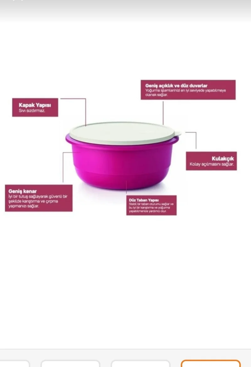 Tupperware Miksim Storage Door 9.5 Liter Cherry