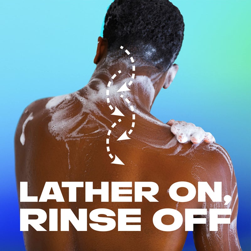 AXE Body Wash Apollo 4 Count for Long Lasting Freshness Sage & Cedarwood Men's Body Wash with Odor-Busting Prebiotics 16 oz - Image 3