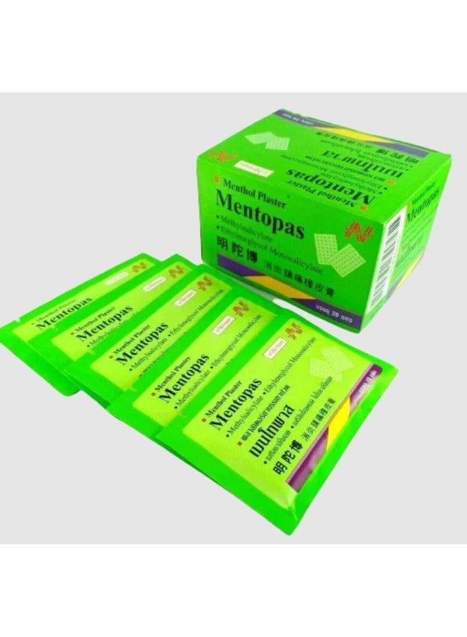Mentopas Pain Relief Plaster 50pcs (5 Packs x 10pcs) | Muscle, Back & Joint Pain Relief Patches - Image 3
