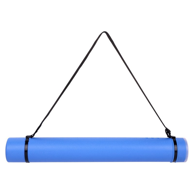 TRANSON أنبوب تخزين مستندات TRANSON للملصقات 24"-40" قابل للتعديل للملصقات، المخططات، الخرائط واللفائف باللون الأزرق - Image 1