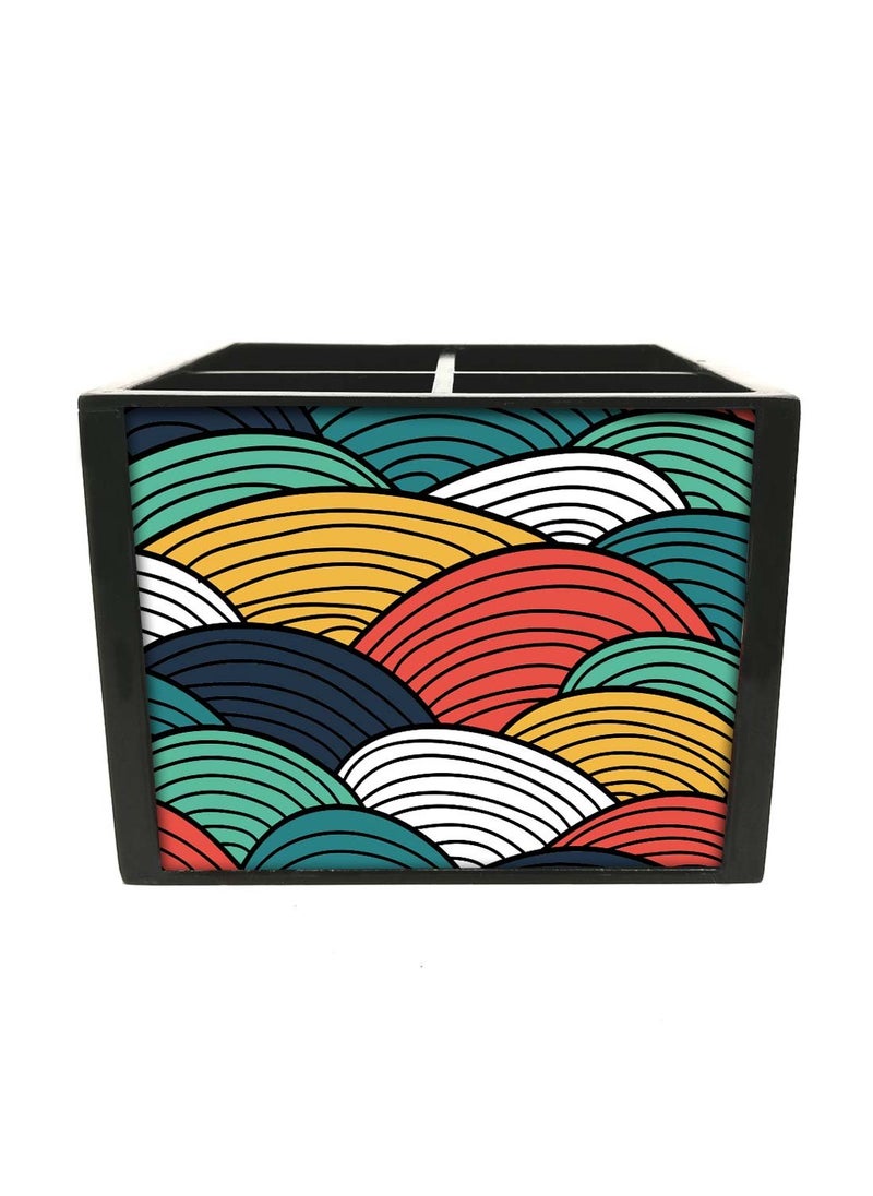 Nutcase Nutcase Designer Cutlery Stand Holder Silverware CaddySpoons Forks Knives Organizer for Dining Table kitchen W575 x H 425 x L55SPOONS NOT INCLUDED Waves of color  - Image 4