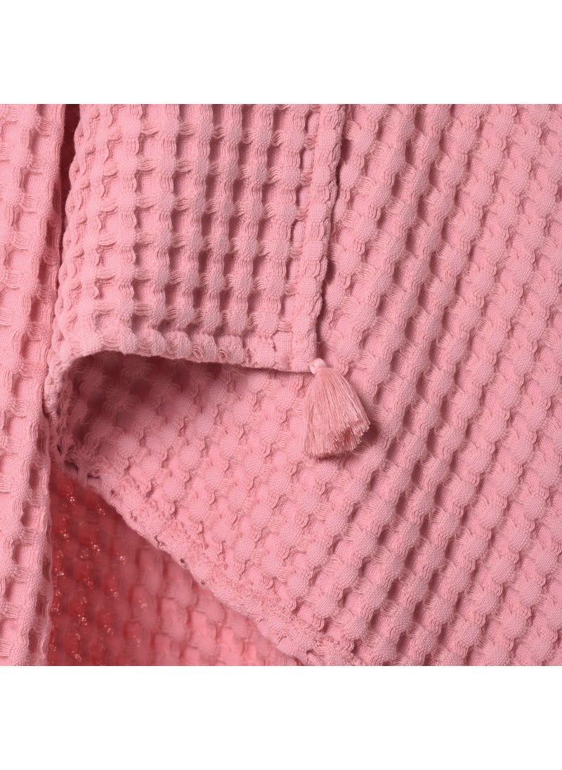 Casadora Baby 100% Cotton Baby Thick Waffle Blanket -90X120CM - Pink  - Image 3