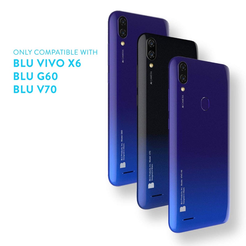 TUDIA حافظة هاتف صلبة مزدوجة الطبقات من TUDIA Merge ذات متانة عالية لجهاز BLU Vivo X6/G60/v70 (أسود غير لامع) - Image 2