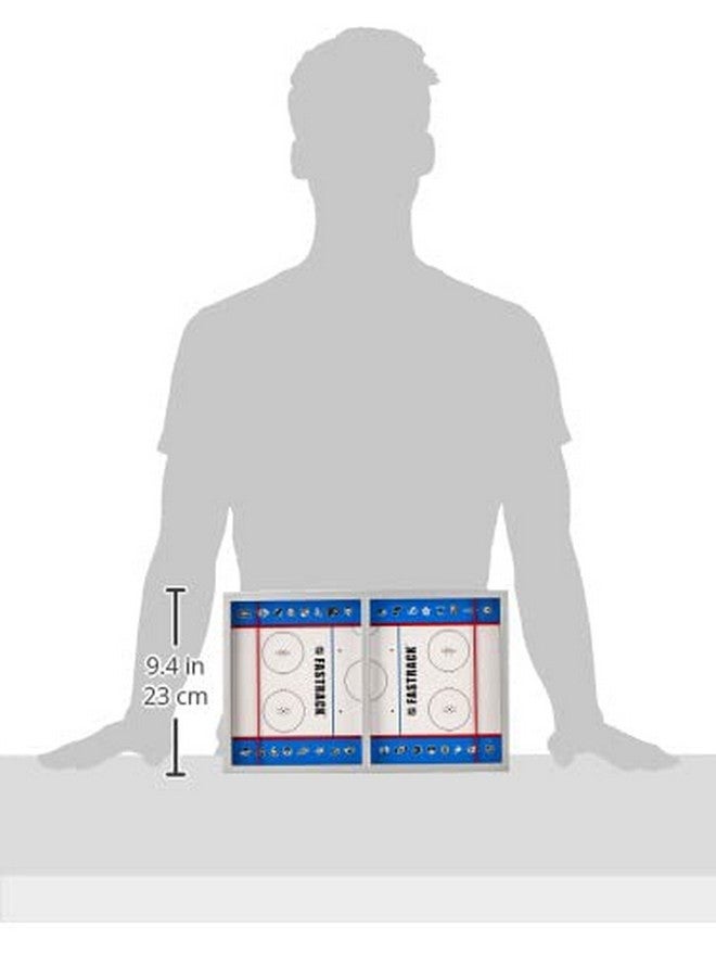 Blue Orange Games Fastrack Nhl The Fast Action Dexterity Puck Sliding Hockey Game - Sporty Dexterity Wooden Ice Hockey 2 Player Game - Image 3