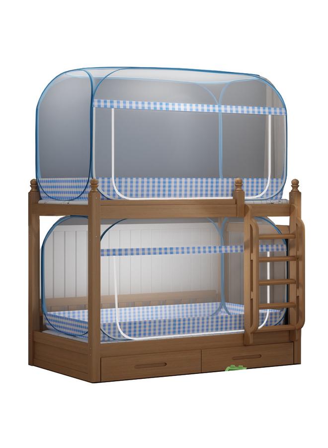 Bluejw Single Bed Mosquito Net Student Dormitory Foldable 0.91.2 Upper And Lower Yurt M Side Door Installation Square Roof Free 1.0 - Image 4