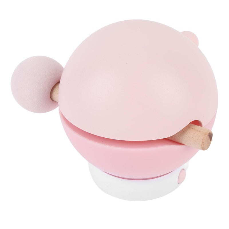 Cartoon Wooden Fish Night Light Rechargeable Cute Table Lamp 3 Brightness Pink - Image 3