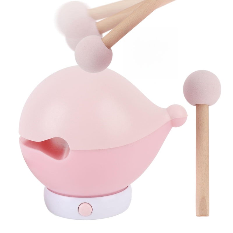 Cartoon Wooden Fish Night Light Rechargeable Cute Table Lamp 3 Brightness Pink - Image 2