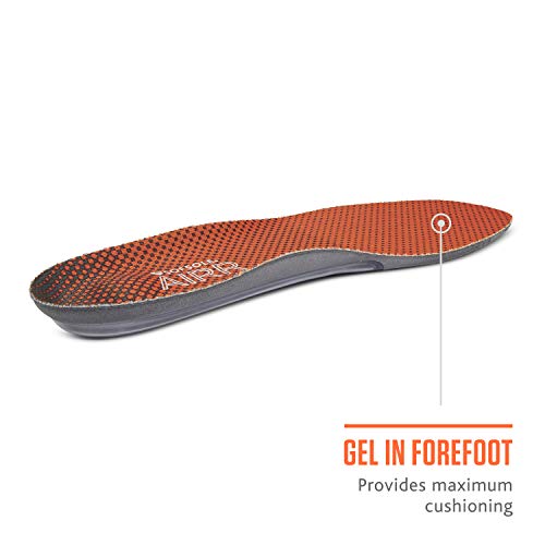 Sof Sole mens Airr Performance Full-length Insole, Orange, 9-10.5 US - Image 4