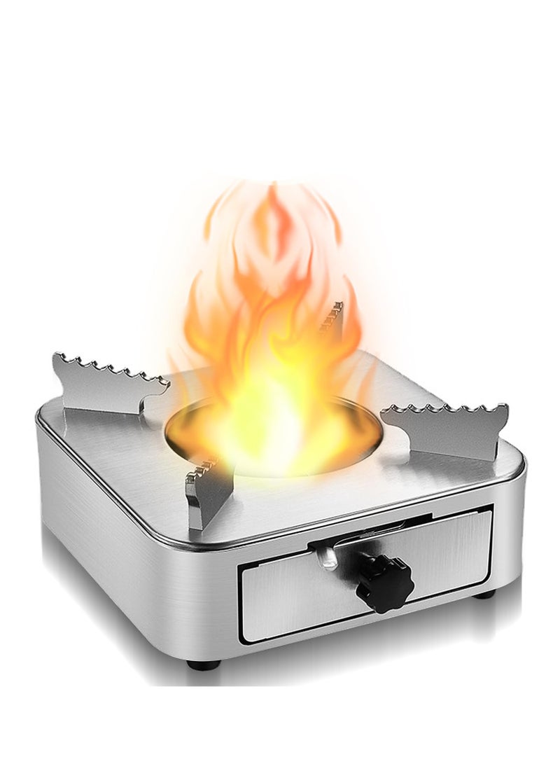 Excefore Mini Alcohol Stove, Portable Drawer Camping Stove, Adjustable Firepower, Non electric Portable Alcohol Stove for Outdoors Cooking, for Hiking, Camping, Picnic - Image 1